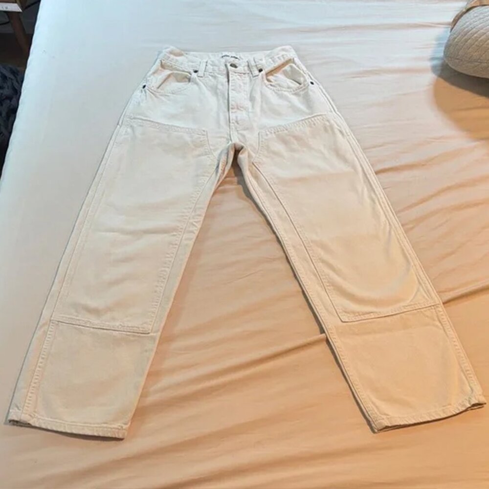 Rudy Jude Utility Canvas Jeans In Natural